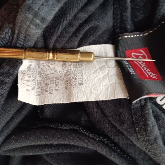 Vintage Womens T-Shirt Small Harley-Davidson Bravado USA Rhinestone Logo AOP - Picture 8 of 8